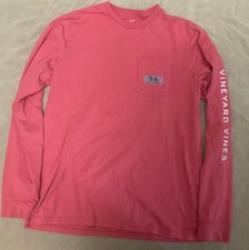 Vineyard Vines Long Sleeve Pocket Tshirt Xl Boys Lacrosse