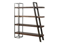 Standregal Regal Massivholz Altholz Akazie Eisen Rustikal Industrial BüCherregal