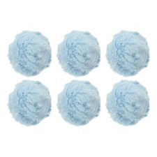 35yds Faux Fur Yarn, 6 Skeins 50g 0.8"OD Fuzzy Yarn Fluffy Yarn, Light Blue