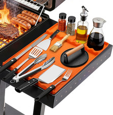 Silicone Grill Mat for Blackstone - BBQ Griddle Tools Side Mat with Drip Pad, Gr