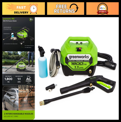 #ad 1800 PSI Electric Pressure Washer 1.1 GPM PWMA Certified Compact amp; Powerful $199.99