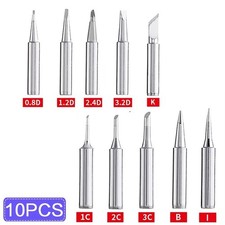 5/10 Pack Solder Soldering Iron Tips Standard Size Accessories Electrical 900M-T