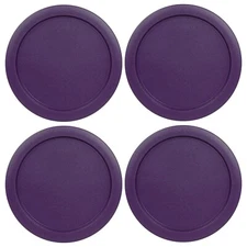 Replacement Lid for Pyrex 4-CUP Storage Cover 6" Bowl 7201-PC Purple (4-Pack)