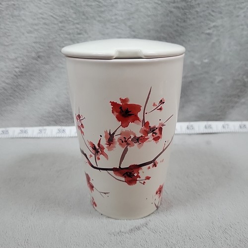 Tea Forte Kati Cup Cherry Blossom 12oz. Ceramic Tumbler with Lid Only