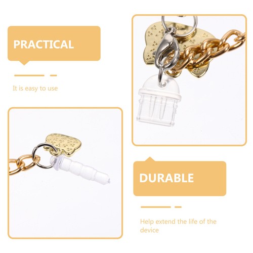 Dust Plug Pendant Girl Lovers Cell Phone Earphone Port Protector - Zdjęcie 3 z 12