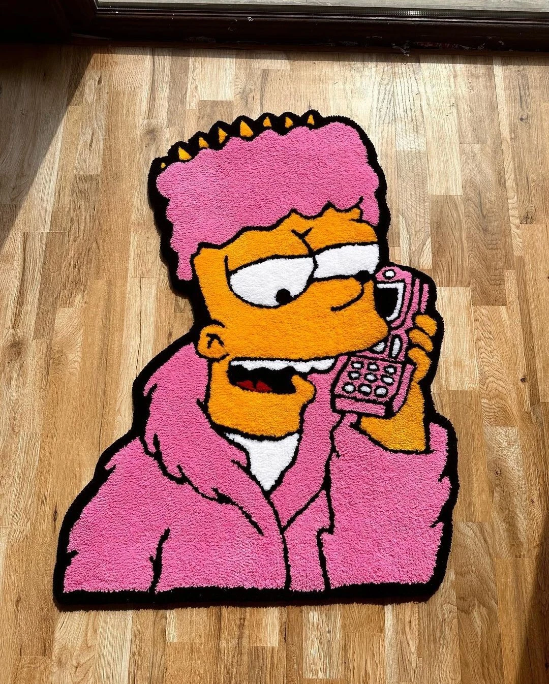 BART Simpsons Handtufted Shape  Rug , Handmade Rug For Any Room