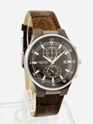 Kenneth Cole KC1436 Chronograph Brown Stainless Steel Case and