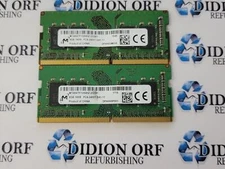 Set of 2 Micron 8gb DDR4 Laptop RAM 2400 MHz 1rx8 MTA8ATF1G64HZ-2G3B1 SKU 13871