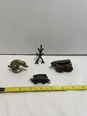 Novelties/Toys Vintage Antique 4 pieces Just for Fun Items  Train car , Dog ??