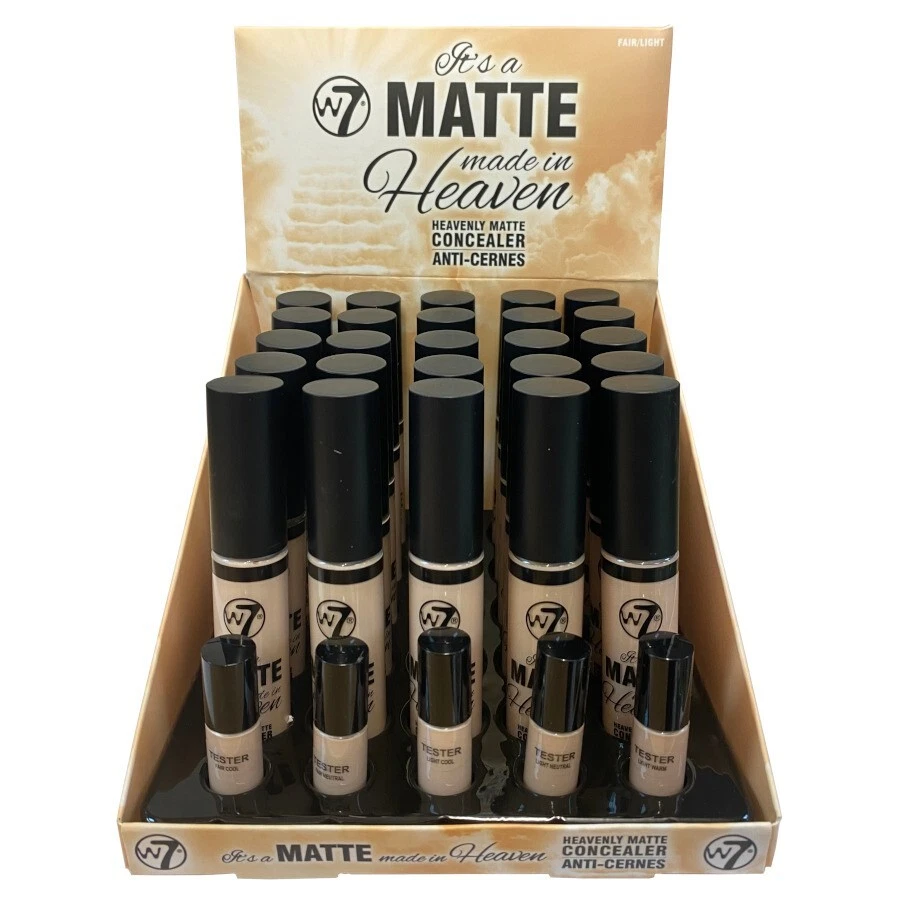 W7 Matte Concealer  Made In Heaven Light Shades Long Lasting Vegan 14ml - Image 2 of 3