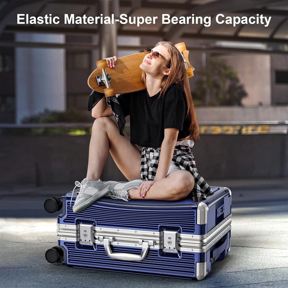 Laptop Compartment Best 22 Inch Spinner Luggage Aluminum