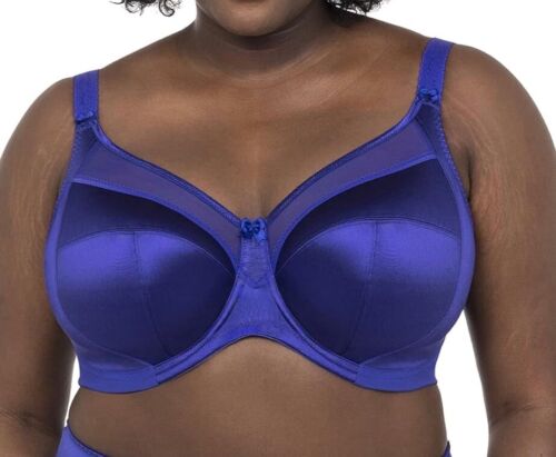 Goddess Keira Bra Blue Size 36E Underwired Full Cup Side Support Banded 6090 - Afbeelding 1 van 3