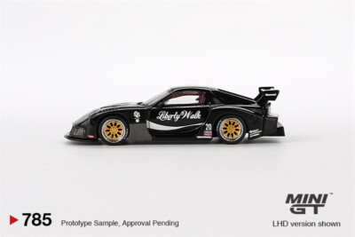 MINI GT 1:64 RX-7 LB-Super Silhouette Liberty Walk Black Model Car