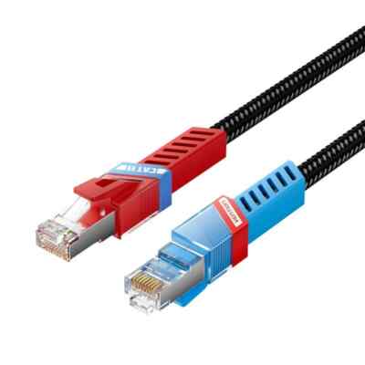 Ethernet Kabel RJ45 Cat8 40GBPS Netzwerk Gaming Super Fast LAN SSTP Patch 8 Meter