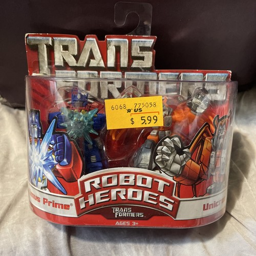 Transformers Robot Heroes OPTIMUS PRIME & UNICRON NIB