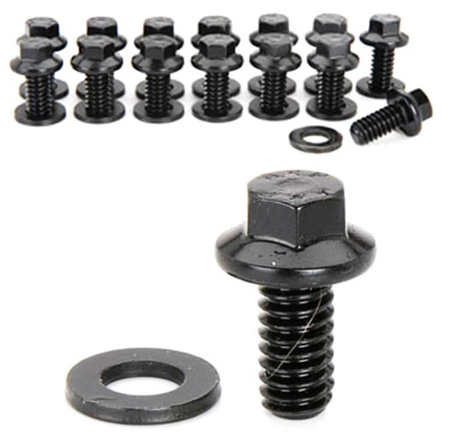 1965-up Plymouth pequeno bloco tampas de válvula PRETAS Edelbrock - Imagem 4 de 4