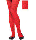 Girls Spider-Girl Tights Halloween Costume Accessory Red Black M/L 8 -14