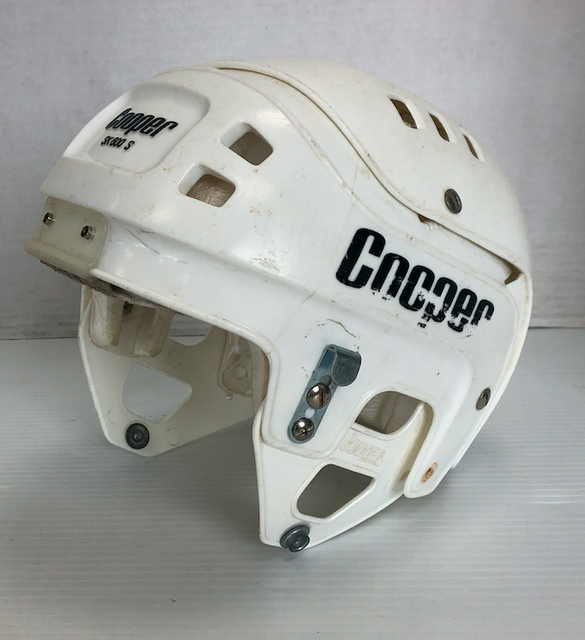 Vintage Rare Cooper Sk600 Ice Hockey Player Helmet senior Small white 6