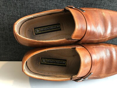 Stacy Adams BEAU 9.5 US Mens Cognac 24692-221 Slip On Moc  display picture 1