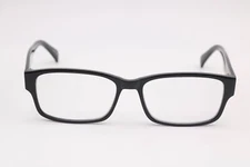Modern Optical Slick Shiny Black Rectangle Eyeglasses Frames 51-17-145