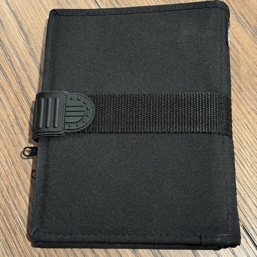 Vintage 90s Mead Five Star Student Day Planner Organizer Black Agenda Binder - Picture 3 of 10