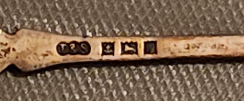 Vintage 1940s LONDON Sterling Demitasse Spoon by T & S - Picture 3 of 4