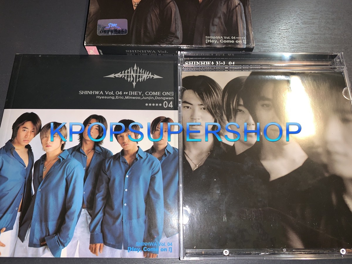 Shinhwa 4th Album Hey, Come On! Autographed Signed CD Booklet