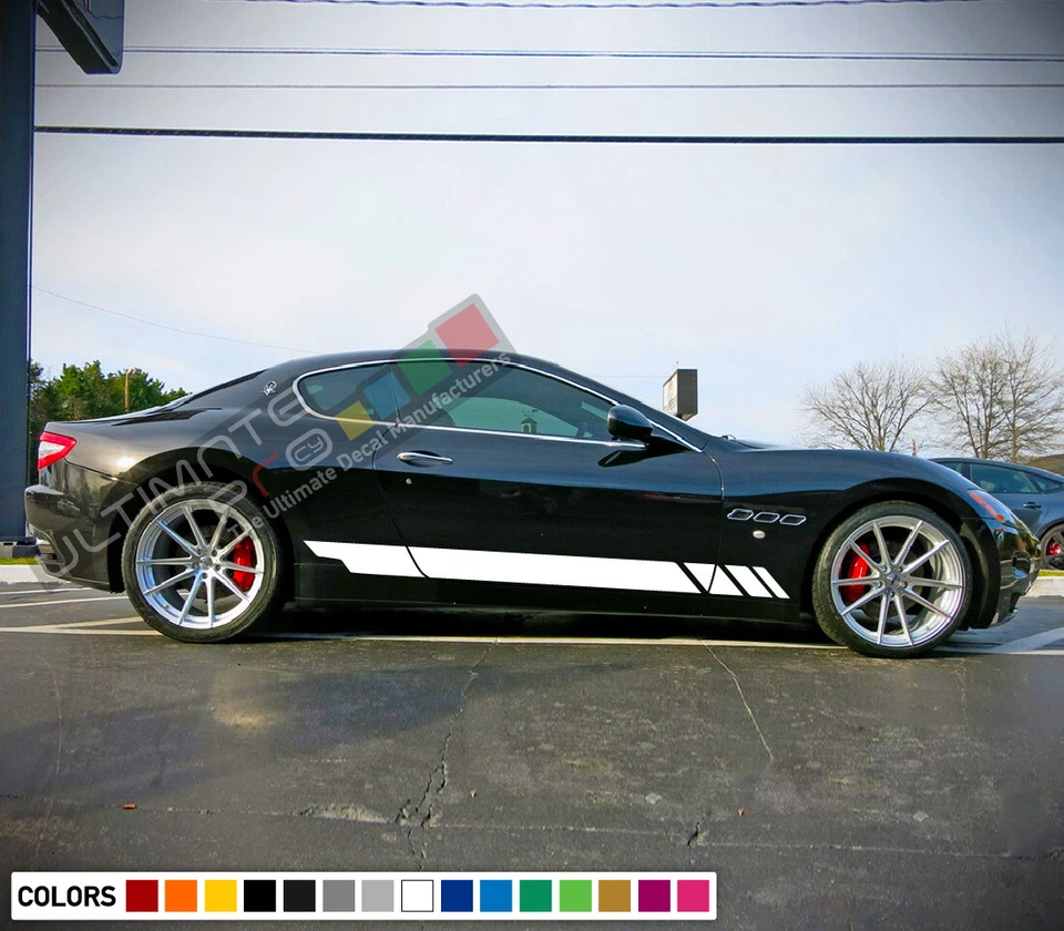 Kit de carrocería a rayas calcomanía gráfica para ventana Maserati Granturismo Wing Hood Foto 4 de 4