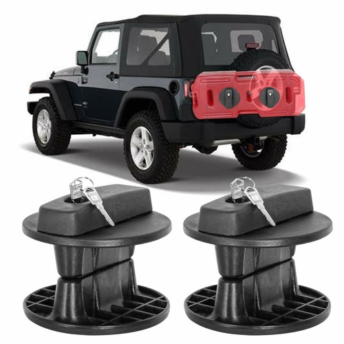 Paquete de tanque de combustible 2X 20L 5 galones soporte de montaje contenedor de gas puede bloquear SUV ATV EE. UU. - Imagen 9 de 9