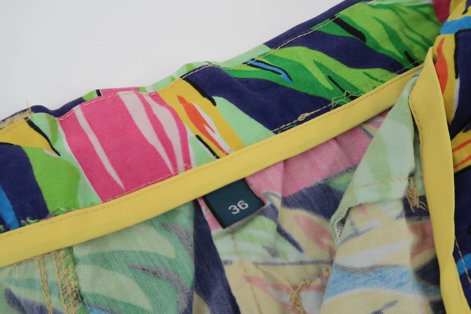 Polo Ralph Lauren Para Hombre 36 Hawaiano Tropical Floral Pantalones Cortos Cordón Vacaciones Foto 3 de 4