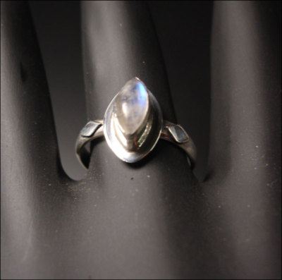 Ring  925er Silber Mondstein Größe 18 / 57 Sterlingsilber