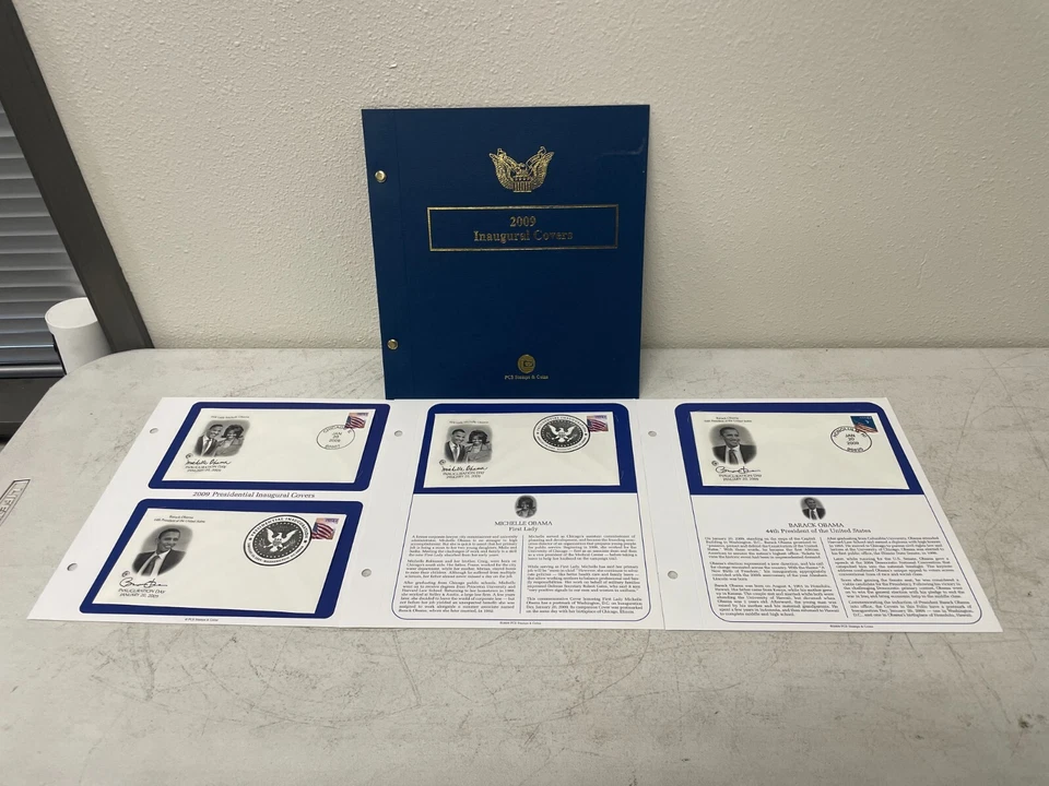 2 PCS 2009 1st Day Inaugural Stamp Covers 44th Pres. Barack Obama & VP Joe Biden - Image 2 of 4
