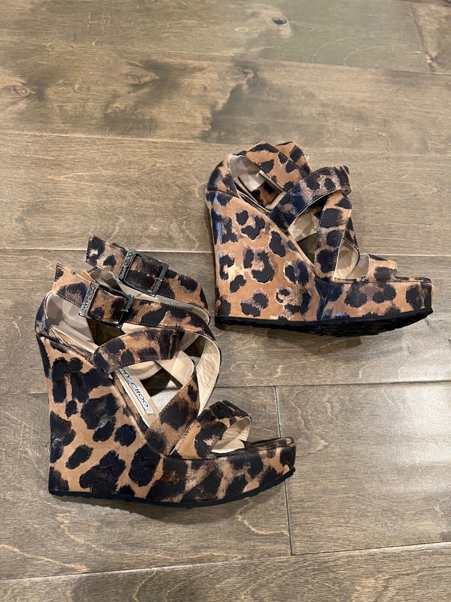 サンダル・ミュール JIMMY CHOO KIARA WEDGE SOLE CANVAS SANDAL