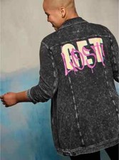 Torrid  TRUCKER JACKET - EVERYDAY FLEECE LOVESICK GET LOST  Sz 2x  NEW