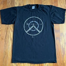 Vintage Jerzees Combed Cotton 90s Men's Lg Black T Shirt Paris Art Made In USA