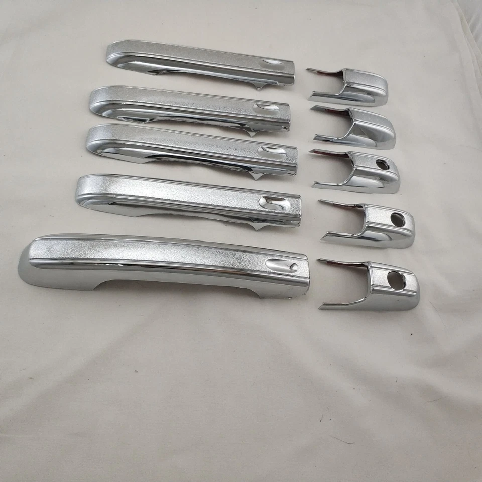 Tapa de manija de puerta cromada cubierta lateral embellecedor para 02-06 Honda CR-V CRV 10 PIEZAS Foto 2 de 4