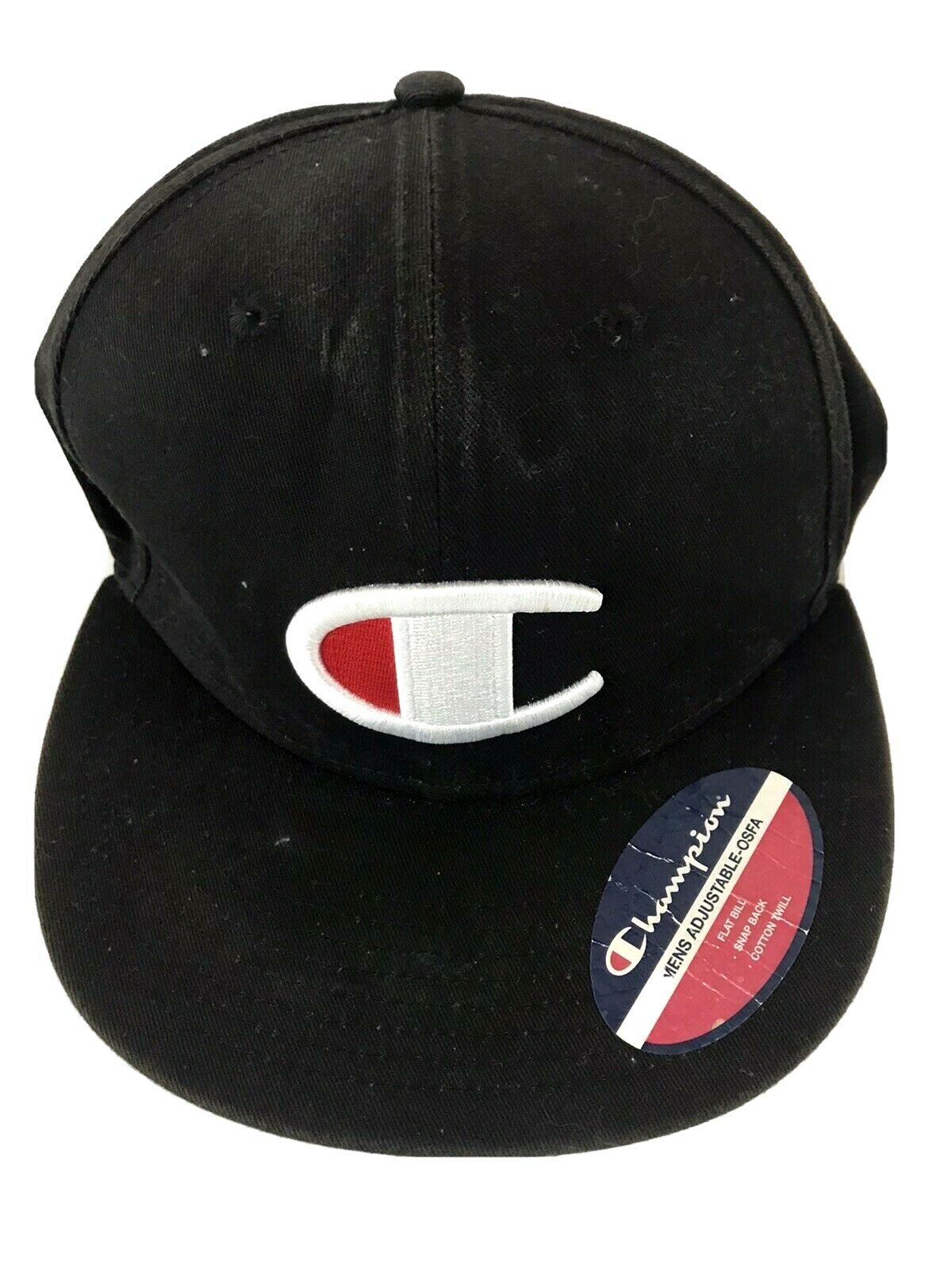 Champion Script Logo Snapback Hat Black - image 1