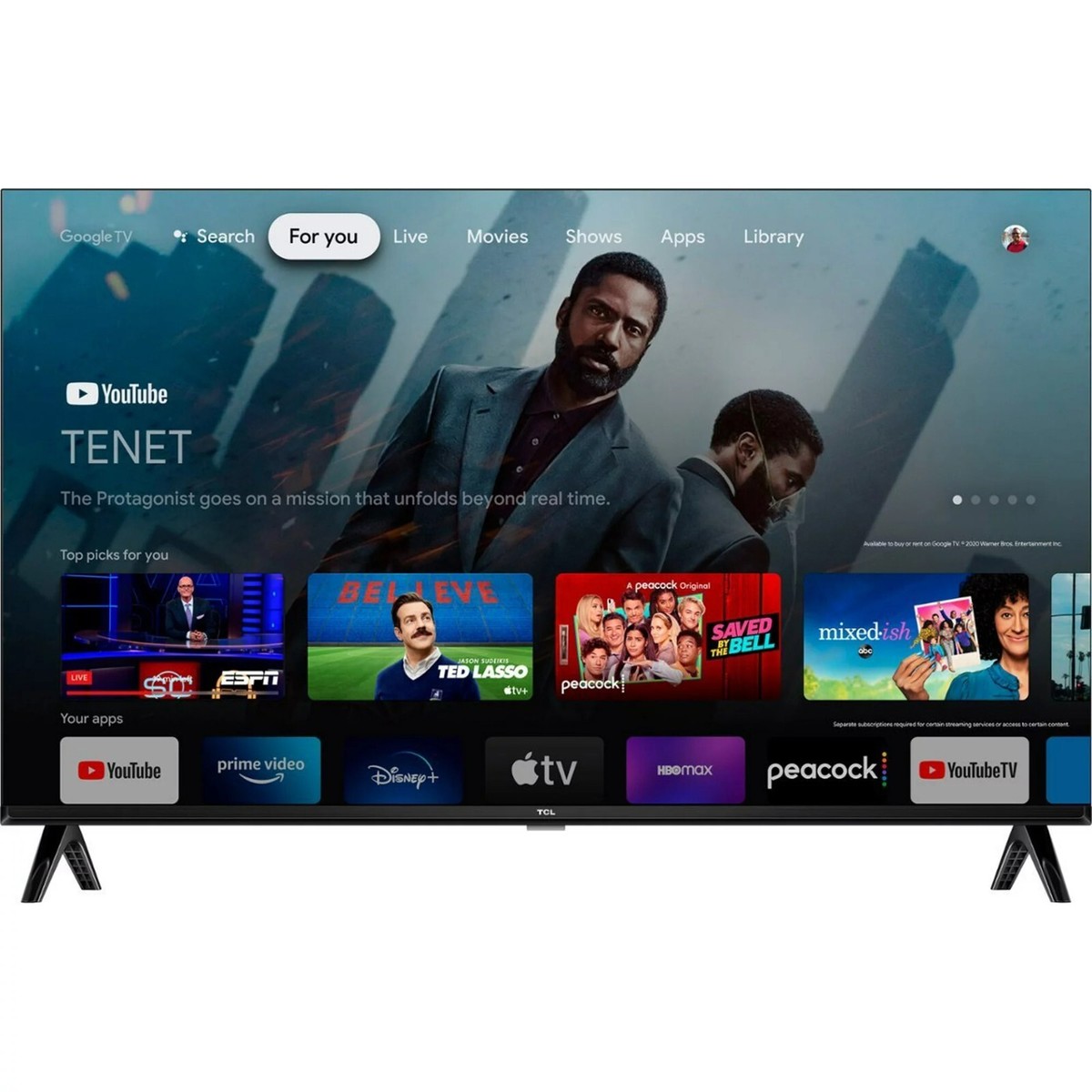 TCL 32S350G Class S3 32 in 1080p FHD HDR LED Smart TV - Black