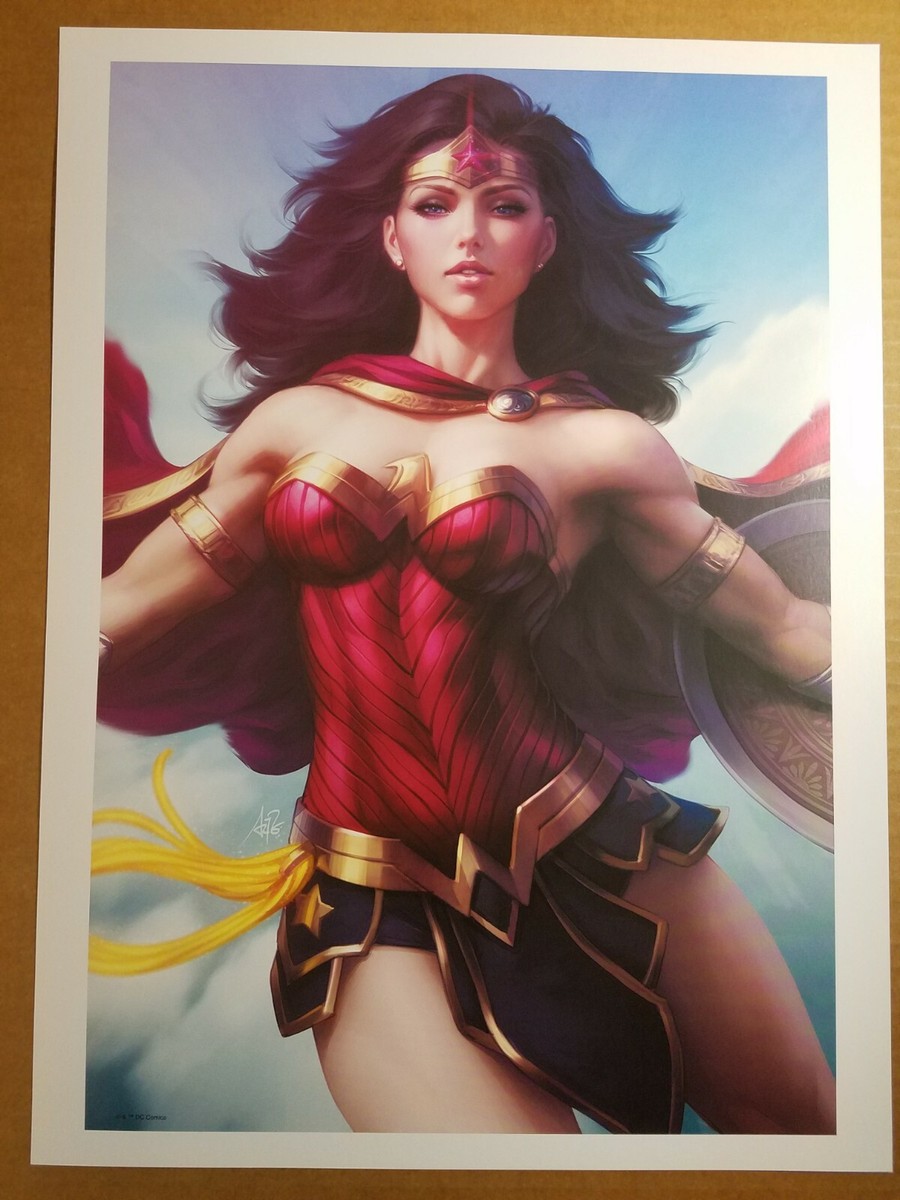 Wonder Woman 65 Art Print DC Comic Poster by Stanley Artgerm Lau