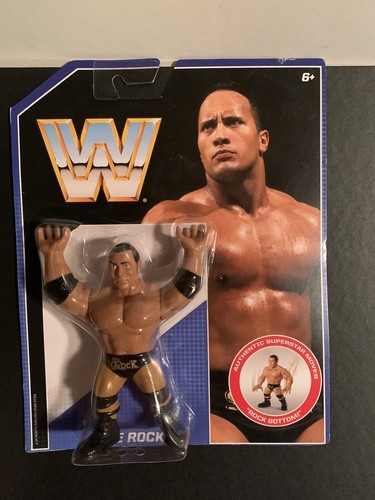 New Sealed WWE Mattel Retro Series 2 The Rock Wres...