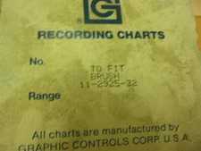 NEW Graphic Controls Recording Charts to Fit Brush 11-2925-32  *FREE SHIPPING*