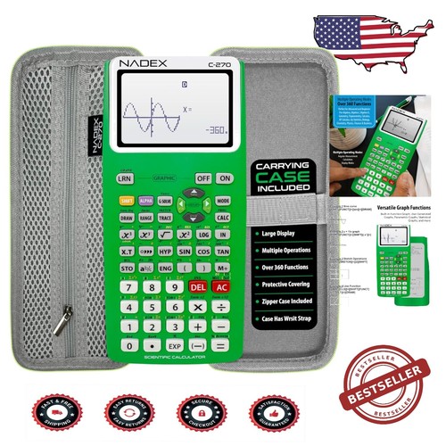 Lightweight Solar Calculator with Large Display for College & High School Exams