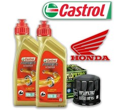 TAGLIANDO HONDA NSS/FORZA/250/300  SH 300 i OLIO CASTROL SCOOTER 10W30 FILTRO 