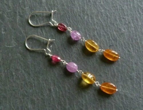 Orecchini di lusso in argento zaffiro