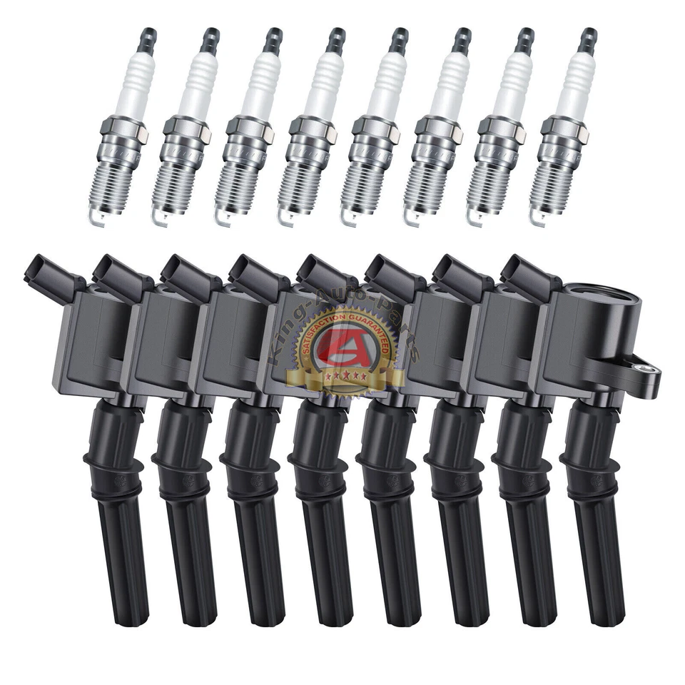 Ignition Coils and Motorcraft Spark Plugs for Ford E350 E250 Lincoln 5.4L SP479 - Image 2 of 4