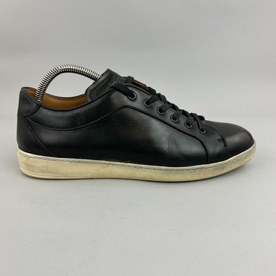 Russell Bromley Sneaker Größe EU42 UK8 Schwarz Leder Low Sneaker Freizeitschuhe