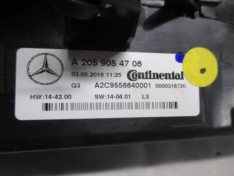 Mercedes-Benz Clase C 2015 2016 panel de control de radio OEM Foto 4 de 4