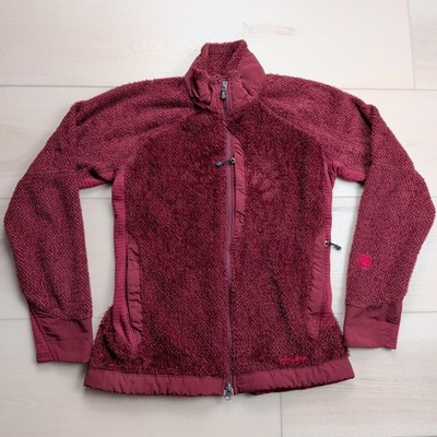 Patagonia R3 Regulator Jacket Womens M Red Burgundy Polartec Full Zip Fleece