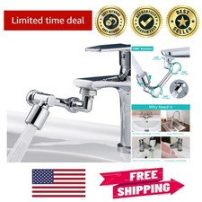 Compact 1080  Swivel Faucet Aerator with Multi-Layer Filter - Elegant Silver