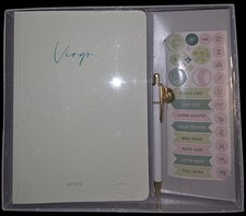 Virgo Lined Journal Gift Set with Pen and Stickers Zodiac Astrological 96 Pages